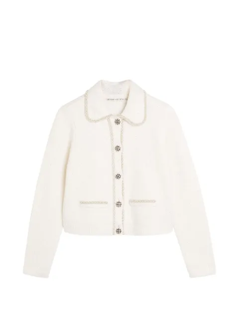 alice + olivia — Noella embellished-knit jacket