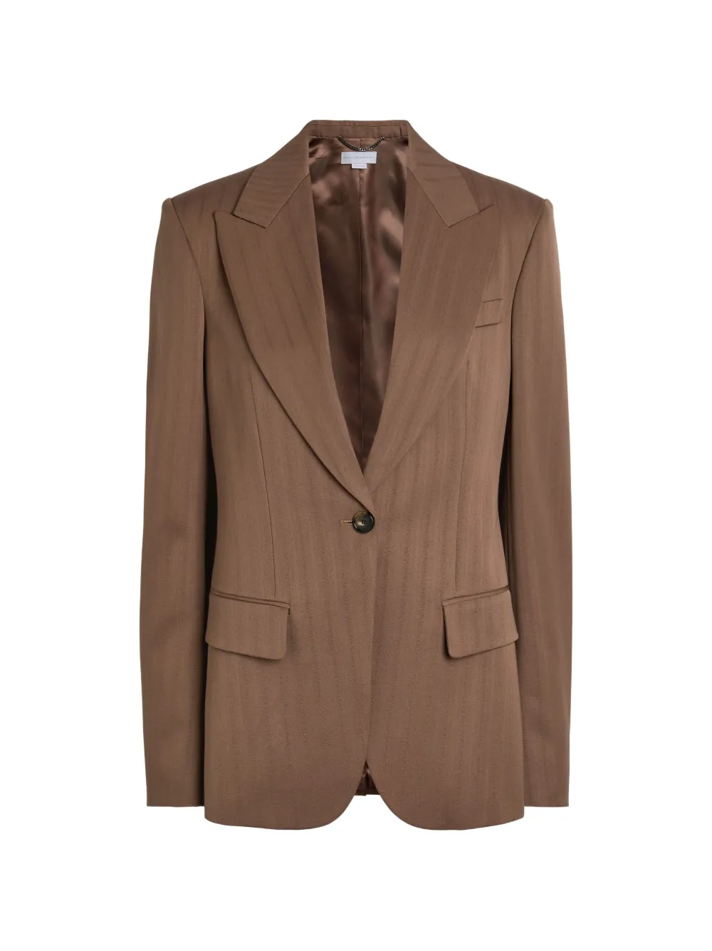 Stella McCartney buttoned single-breasted blazer - Marrone