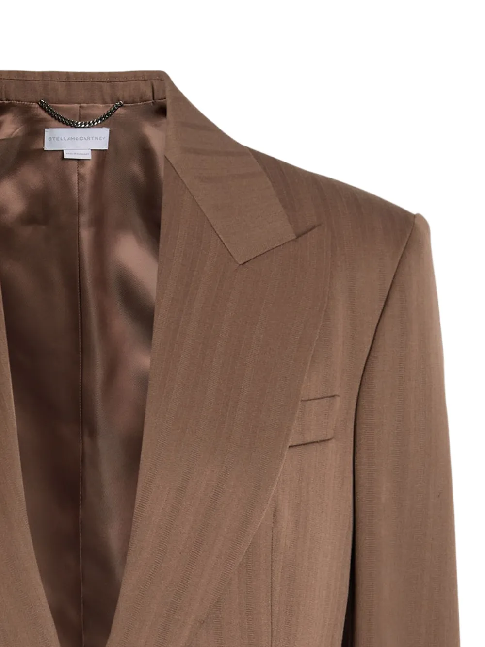  Stella Mccartney Buttoned Single-breasted Blazer - Brown 