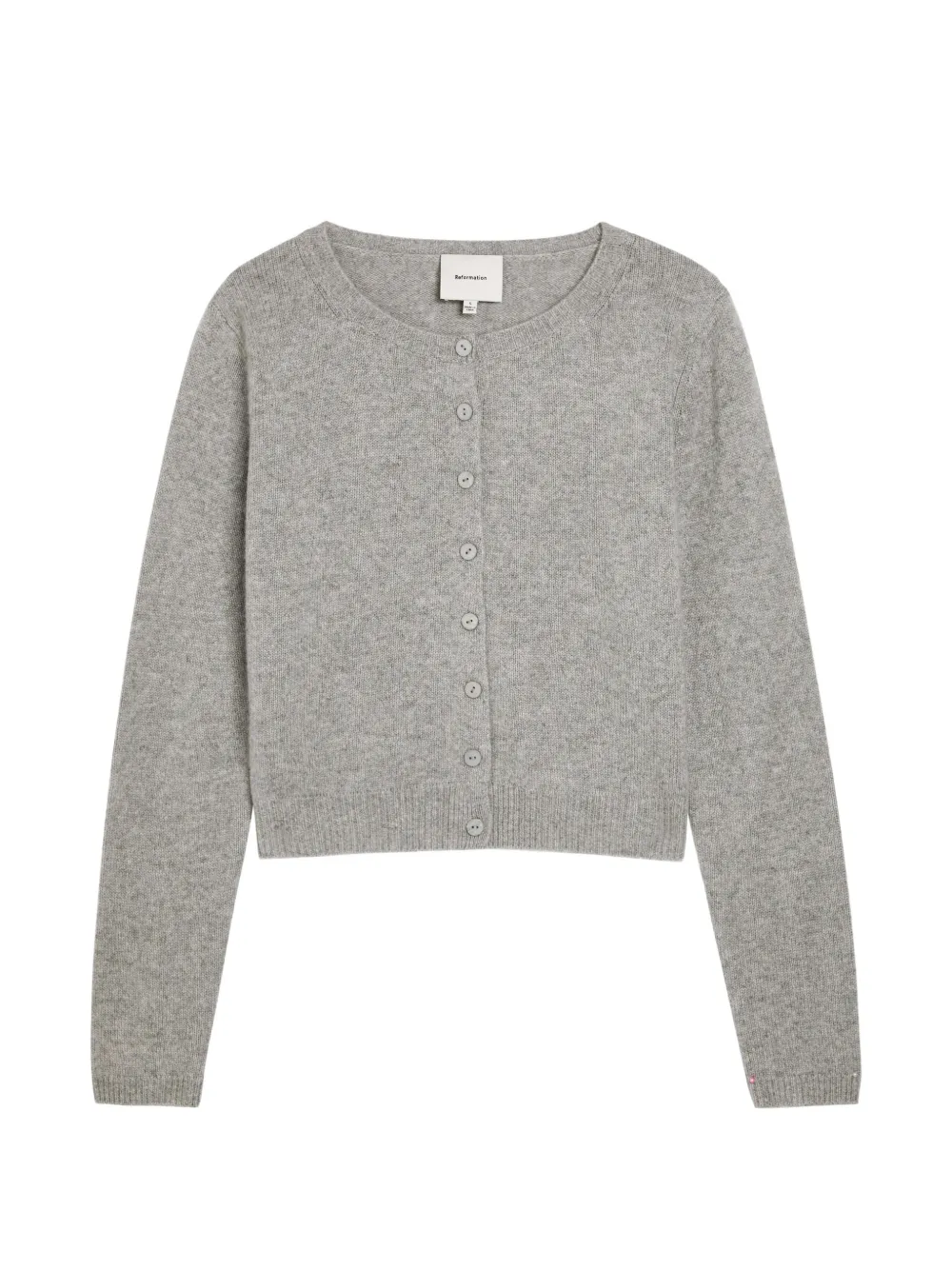 Reformation Clara button front cardigan - Grau