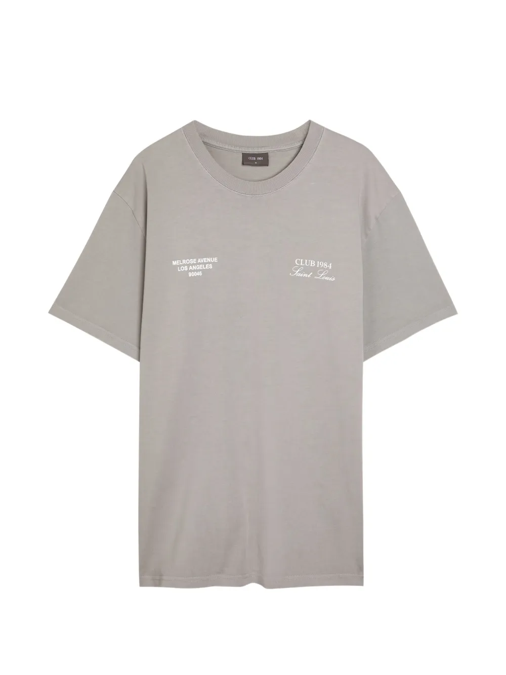 CLUB 1984 printed T-shirt - Grigio