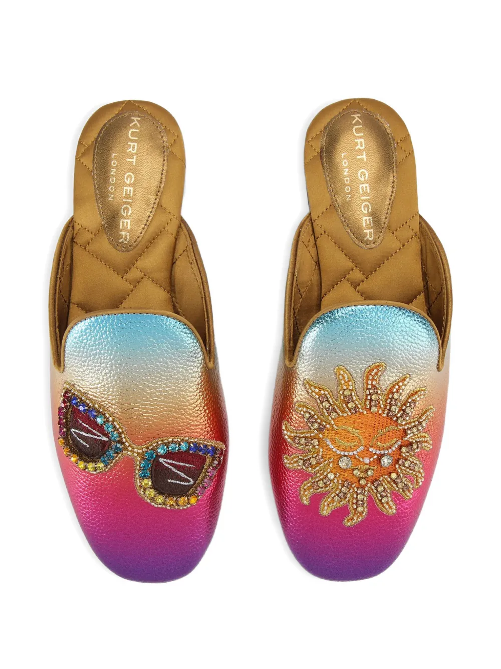 Kurt Geiger London Muiltjes met ombré-effect Roze