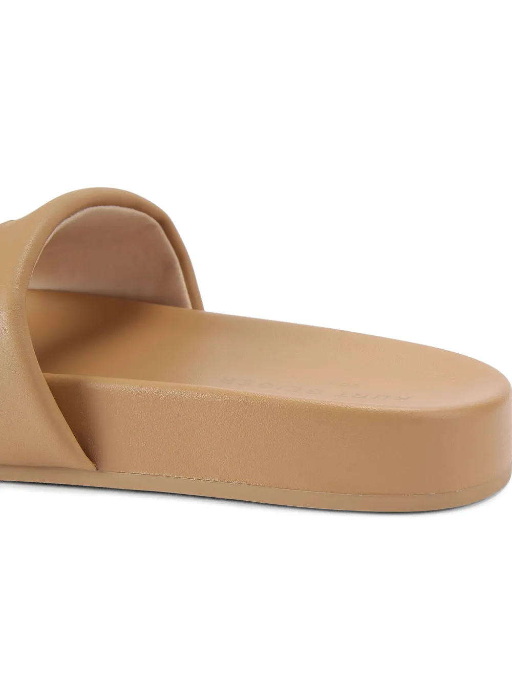 Kurt Geiger London Stacked slippers met logo-reliëf Beige