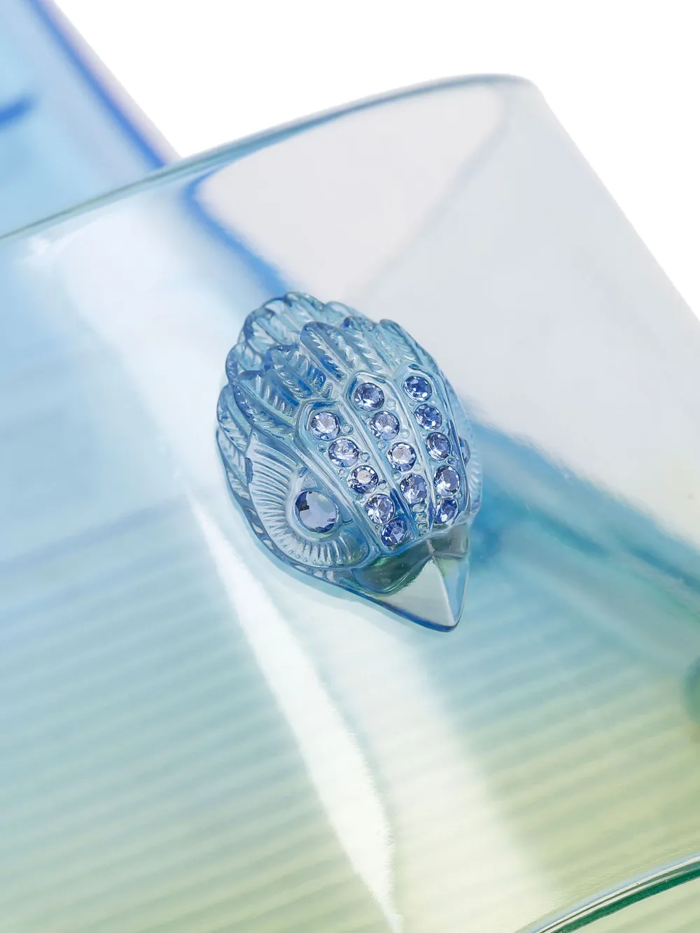 Kurt Geiger London Maddison slippers met logopatch Blauw