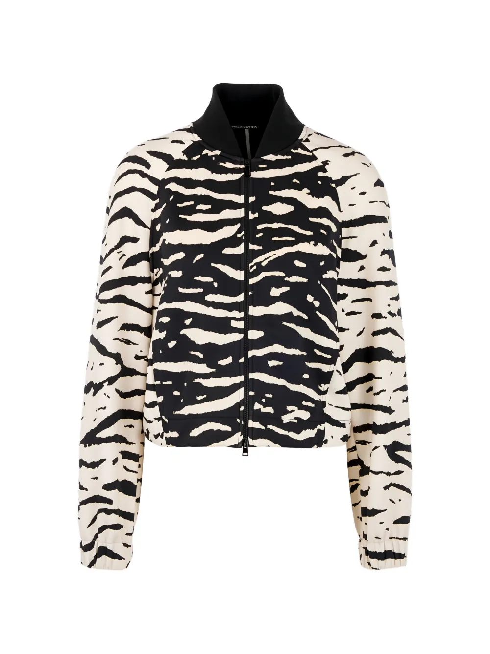 Marccain Zebra-print Zip Jacket In Multi