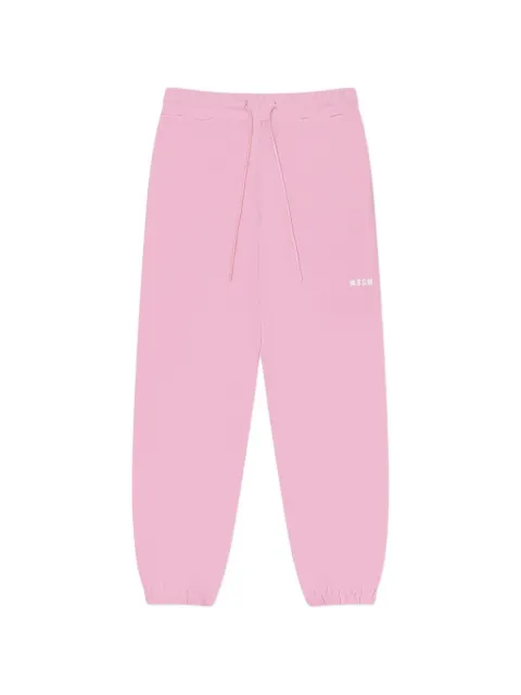 MSGM pants con cordones en la pretina y logo