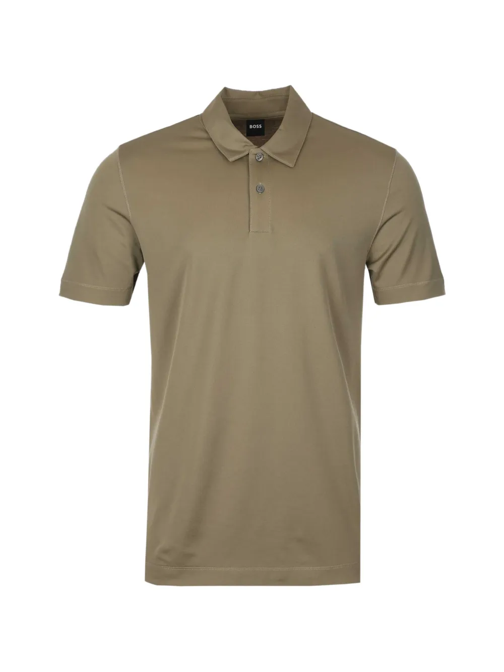 BOSS buttoned collar polo shirt - Grün