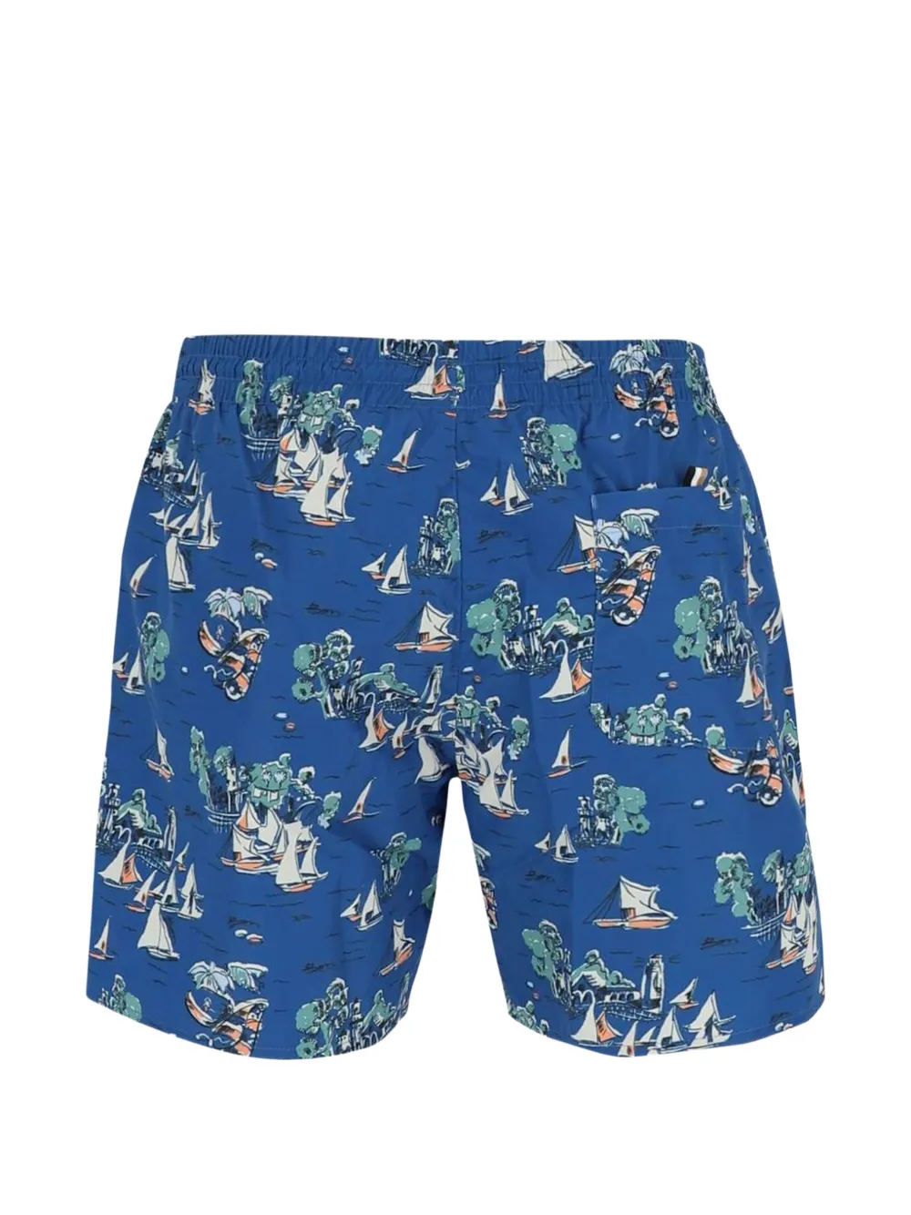 BOSS Zwembroek met all-over print Blauw