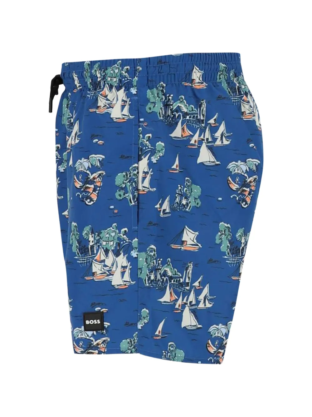 BOSS Zwembroek met all-over print Blauw