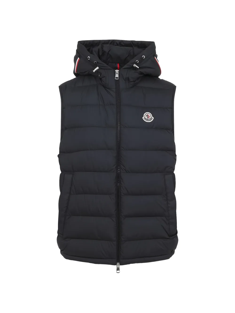 Moncler quilted hooded vest - Blu