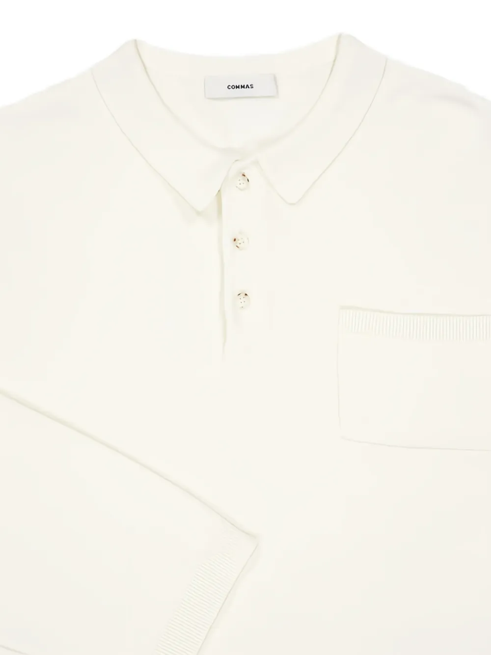  Commas Boxy Polo Shirt - Neutrals 