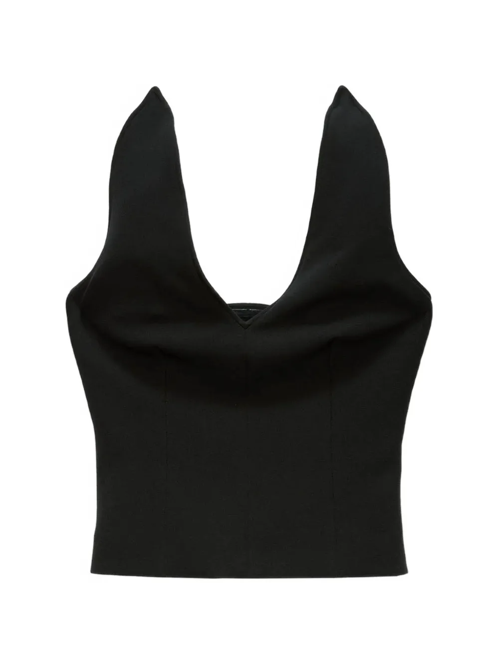 MSGM V-neck top - Nero
