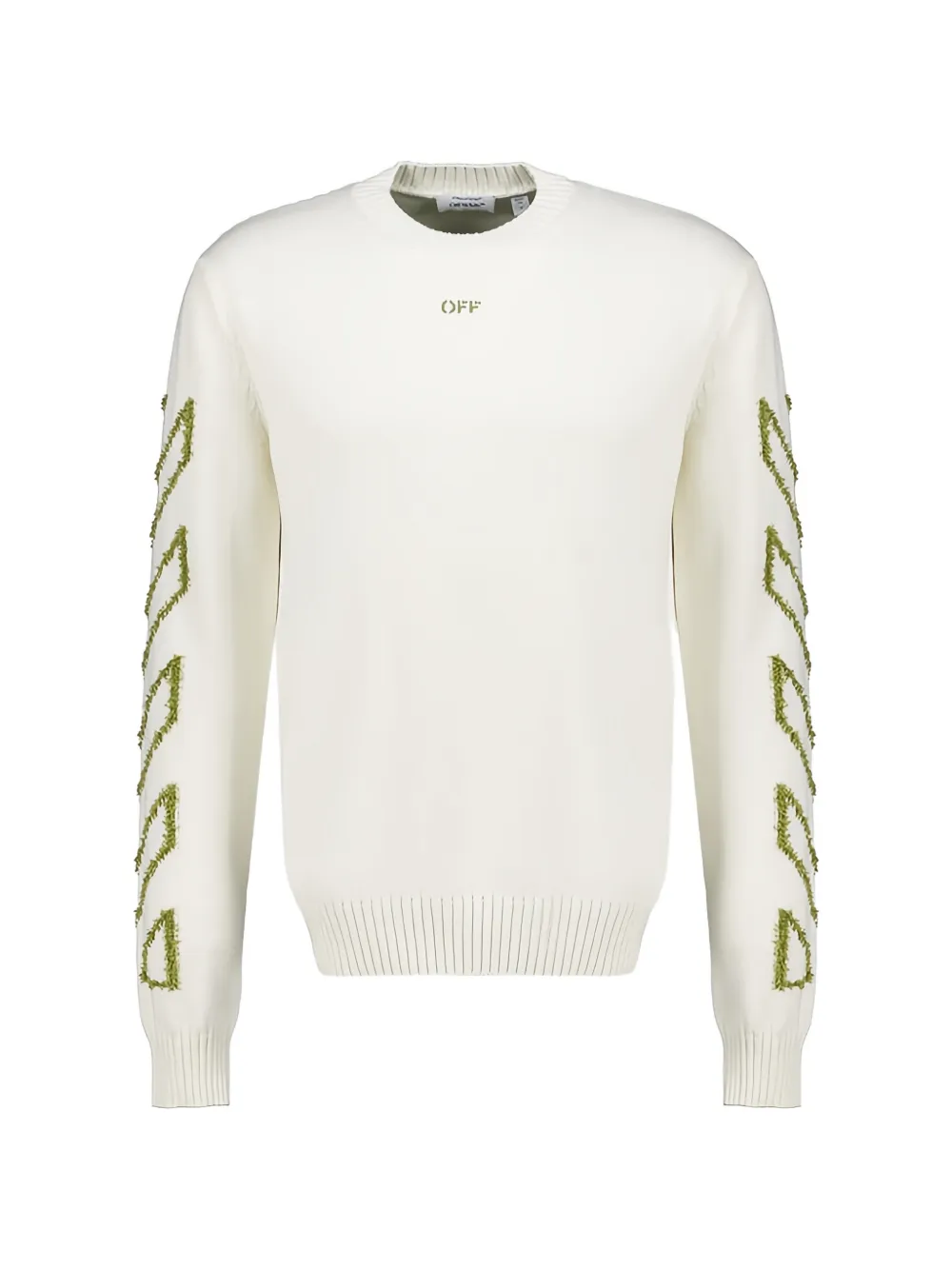 Off-White Diag outline knitted jumper - Neutrals