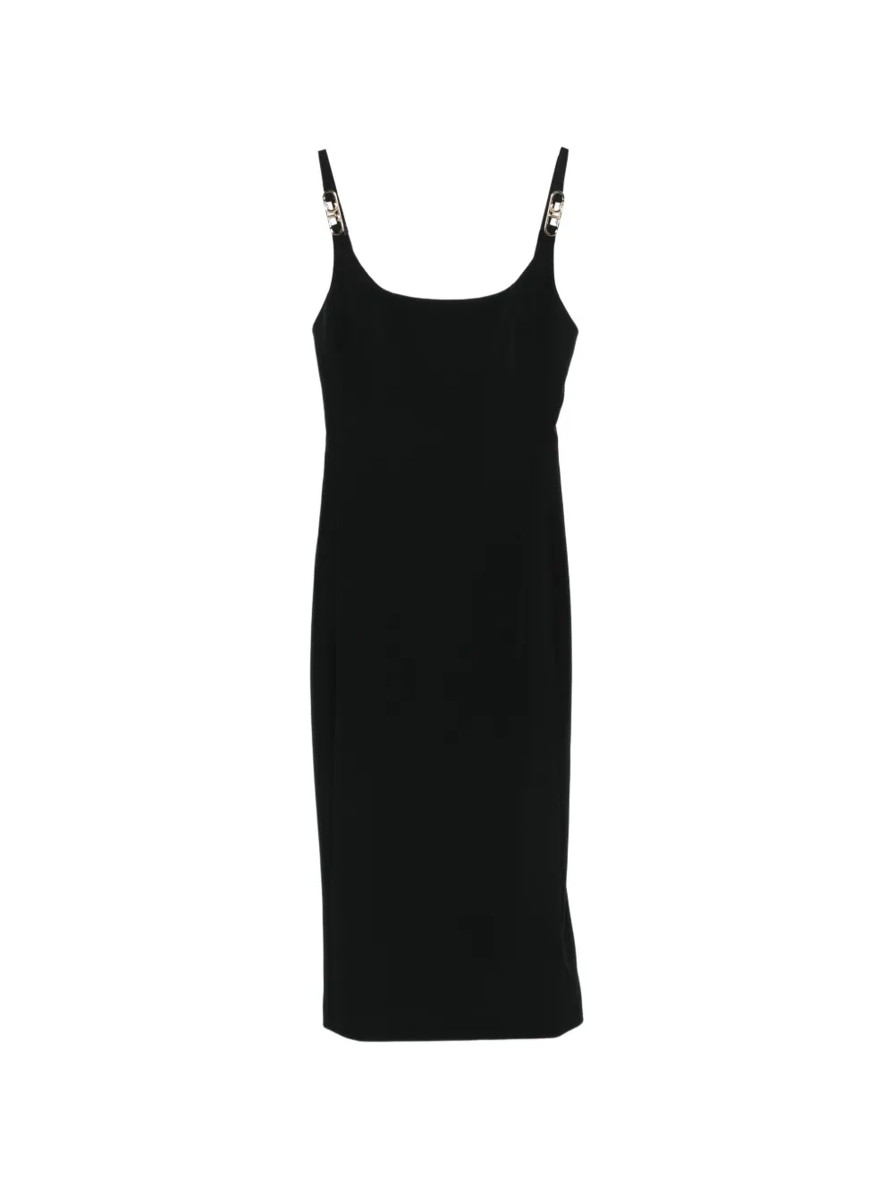 Just Cavalli strap midi dress - Nero