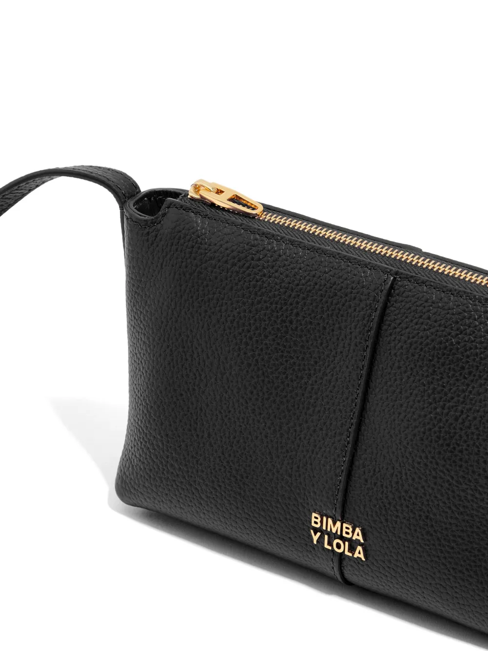 BIMBA Y LOLA Leren kleine tas met rits Zwart