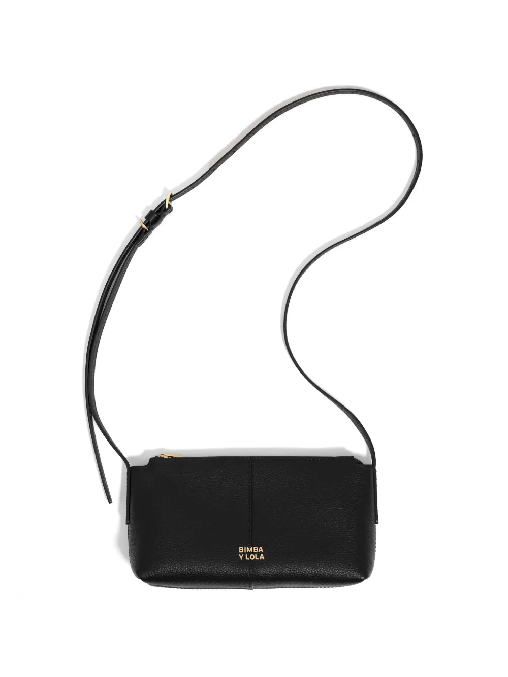 BIMBA Y LOLA Leren kleine tas met rits Zwart
