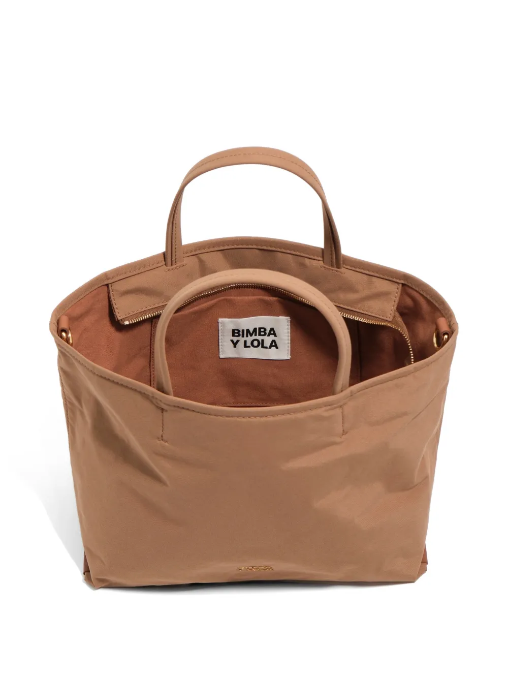 BIMBA Y LOLA Medium gabardine shopper Bruin