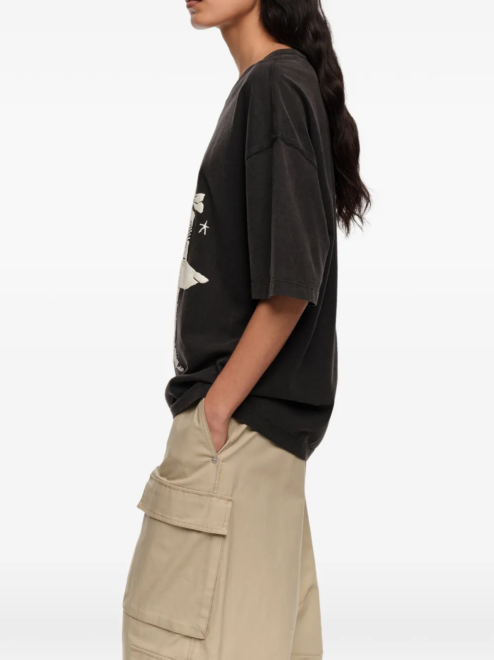Bimba y Lola T-shirt met grafische print Zwart