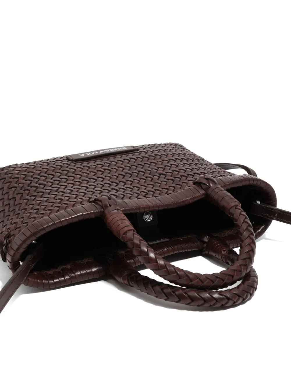 Bimba y Lola Kleine leren shopper Bruin