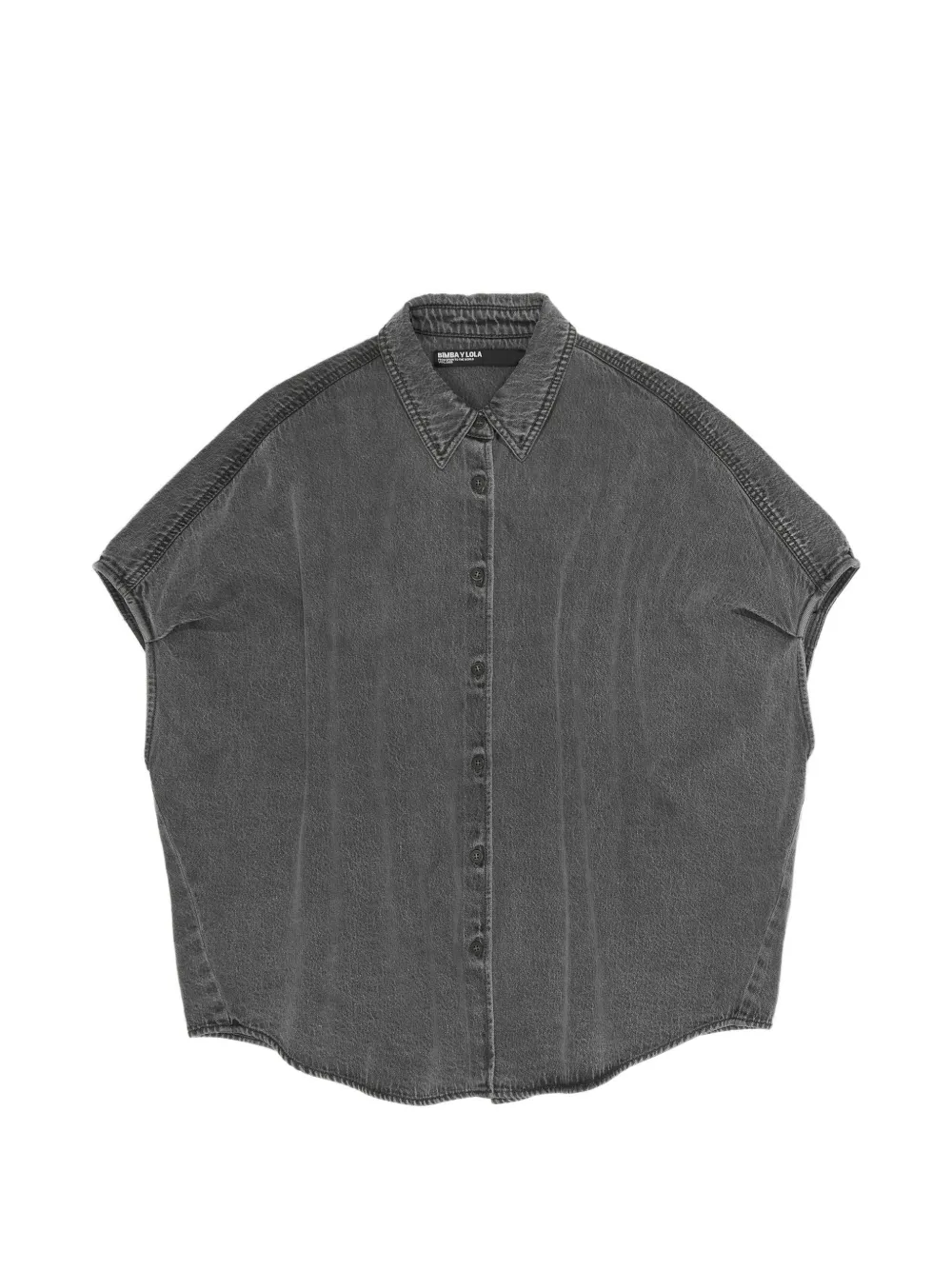 Bimba y Lola Camicia a maniche corte con bottoni - Nero