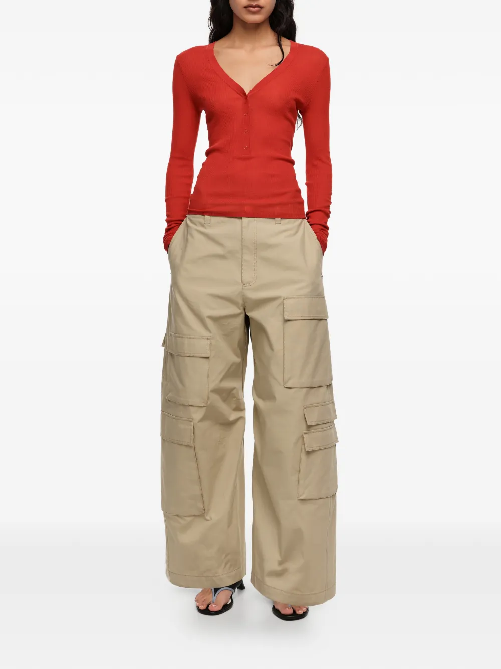  Bimba Y Lola Cargo-pocket Trousers - Neutrals 