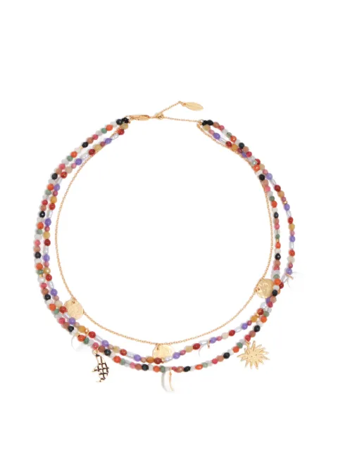 Bimba y Lola beaded charm necklace