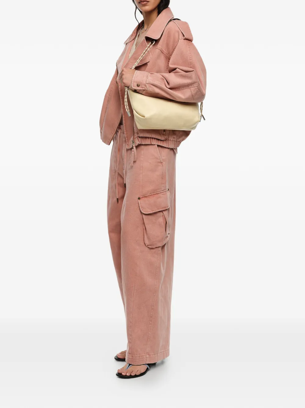  Bimba Y Lola Drawstring Cargo Pants - Pink 