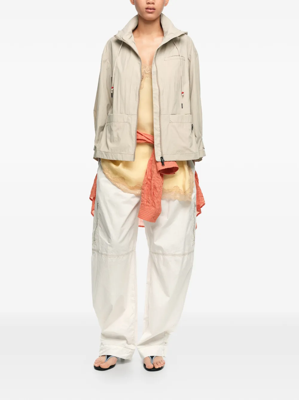  Bimba Y Lola Hooded Jacket - Neutrals 