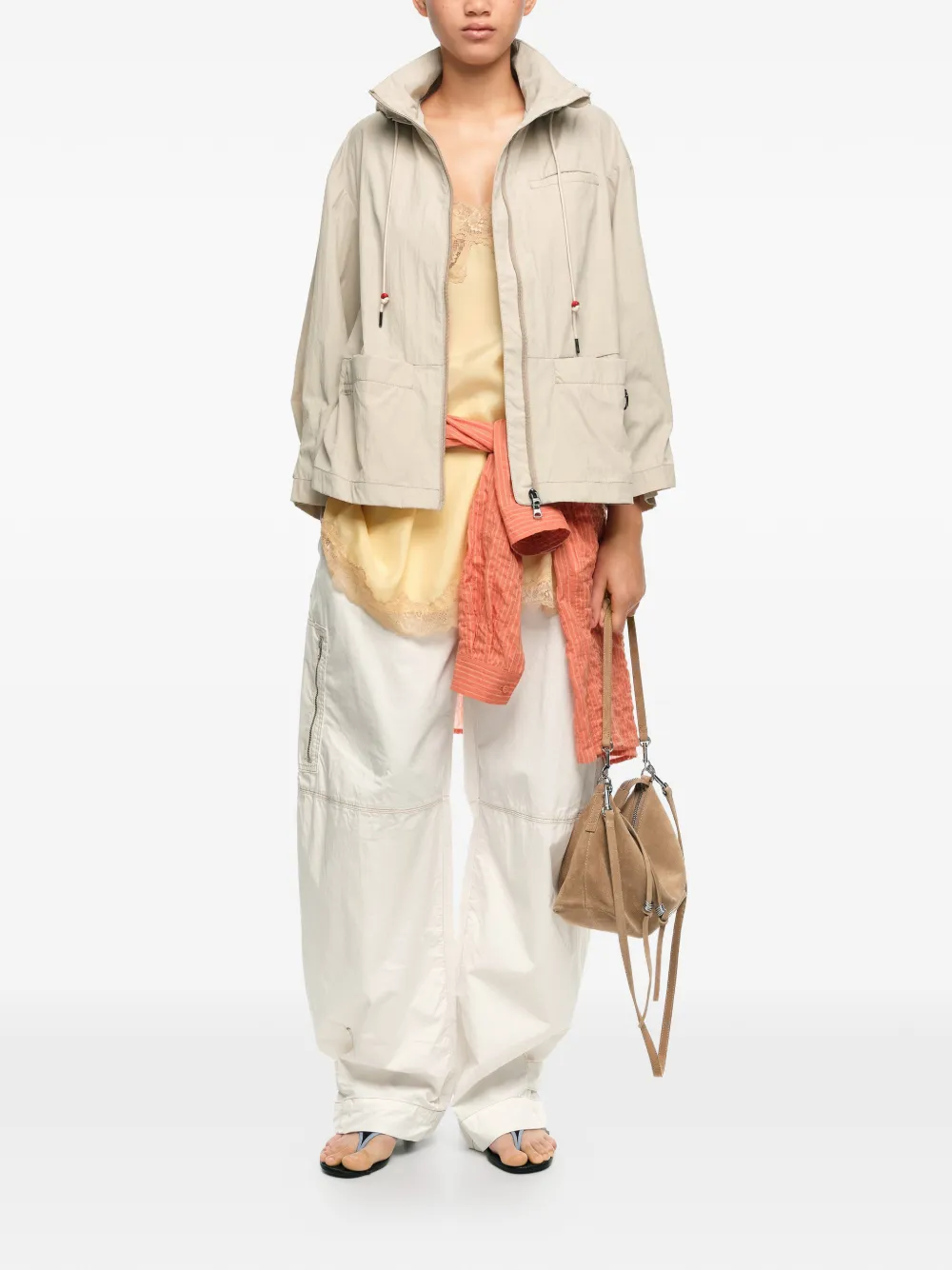  Bimba Y Lola Hooded Jacket - Neutrals 