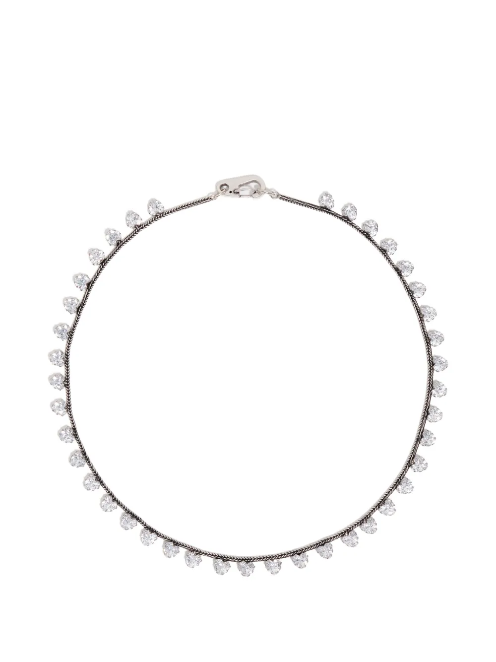 BIMBA Y LOLA Halskette mit Glasstein - Silber
