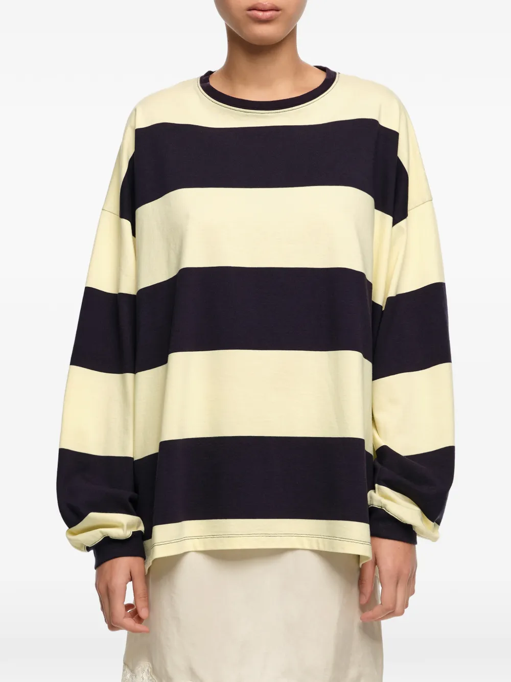 BIMBA Y LOLA Gestreept oversized T-shirt Blauw