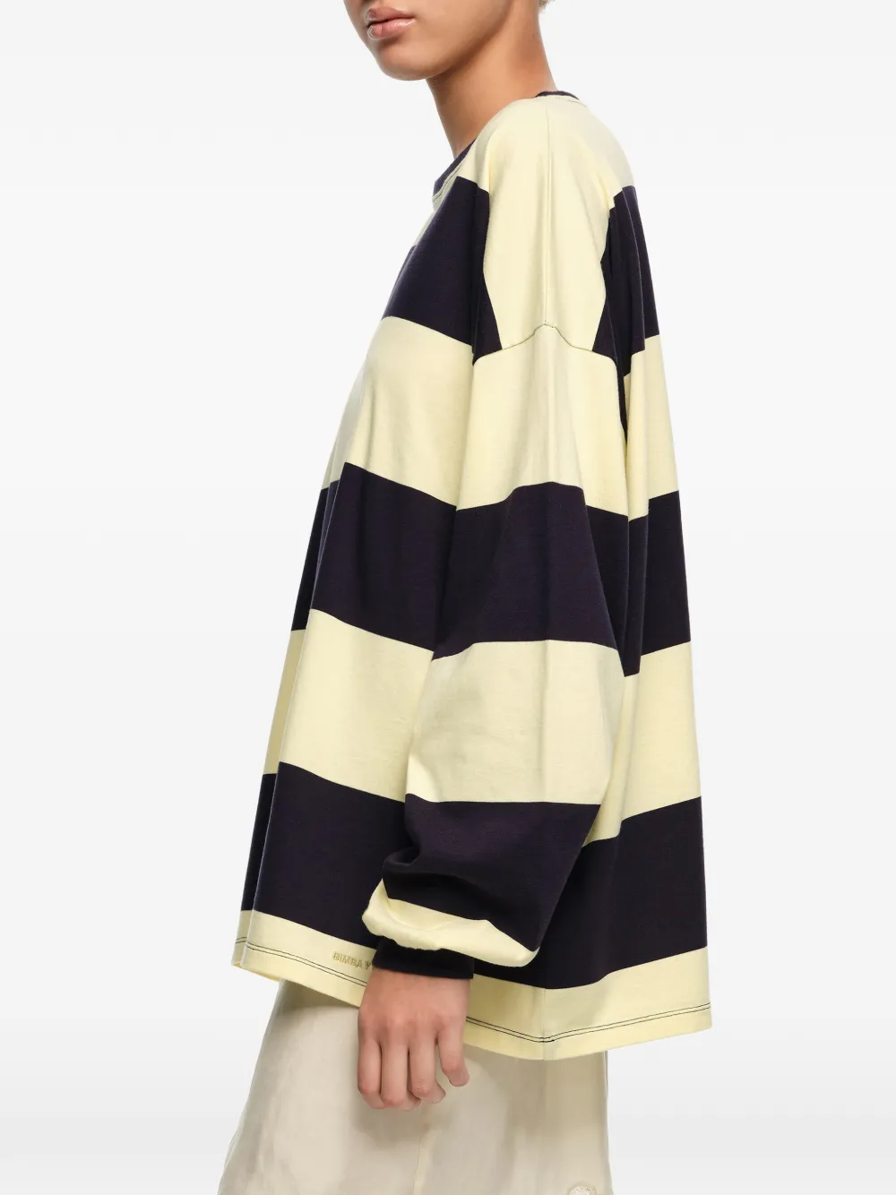 BIMBA Y LOLA Gestreept oversized T-shirt Blauw