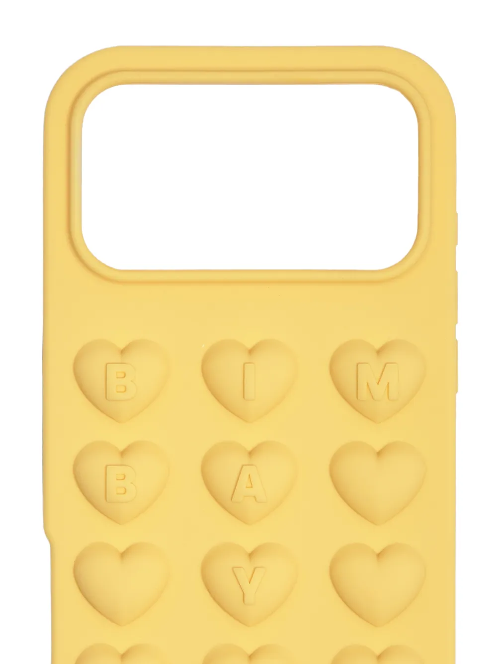  Bimba Y Lola Heart-motif Phone Case - Yellow 
