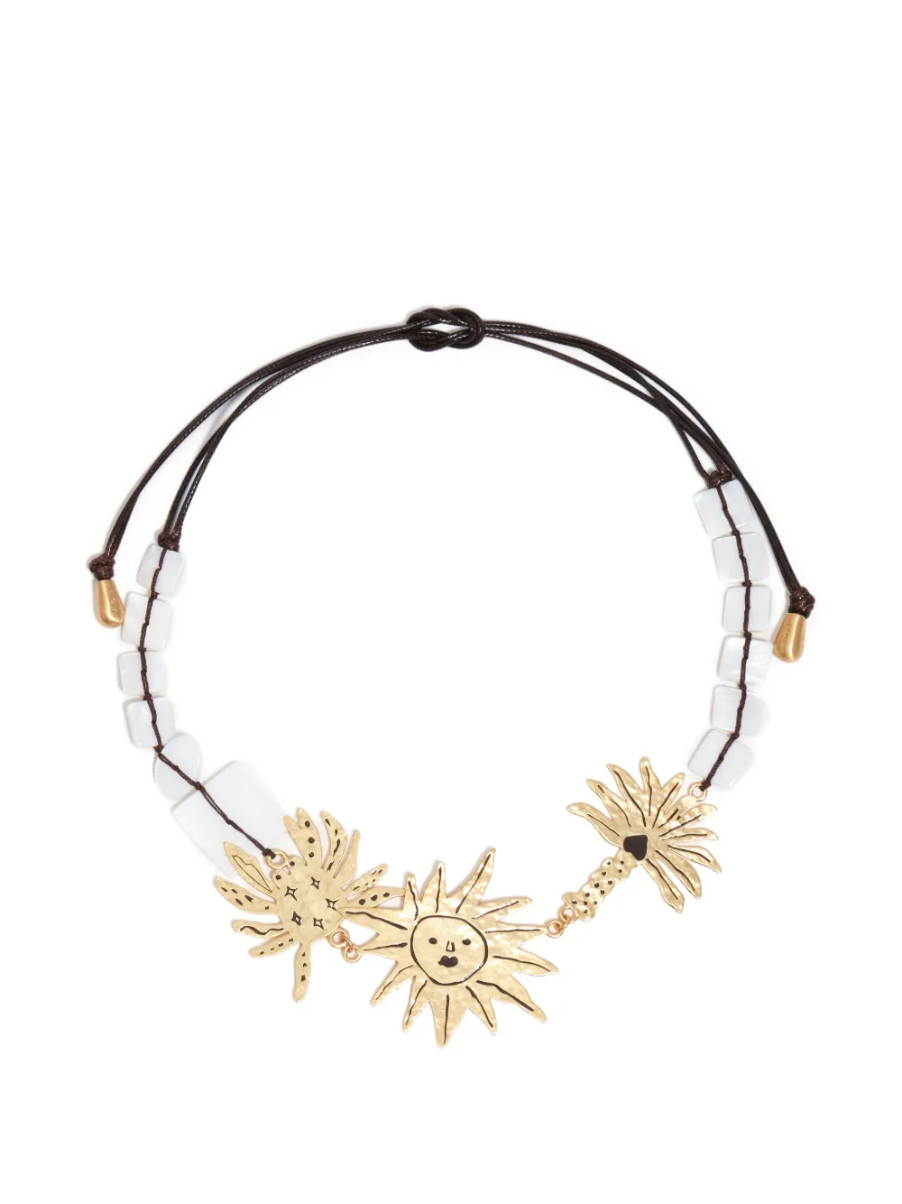Bimba y Lola sun palm necklace - Oro