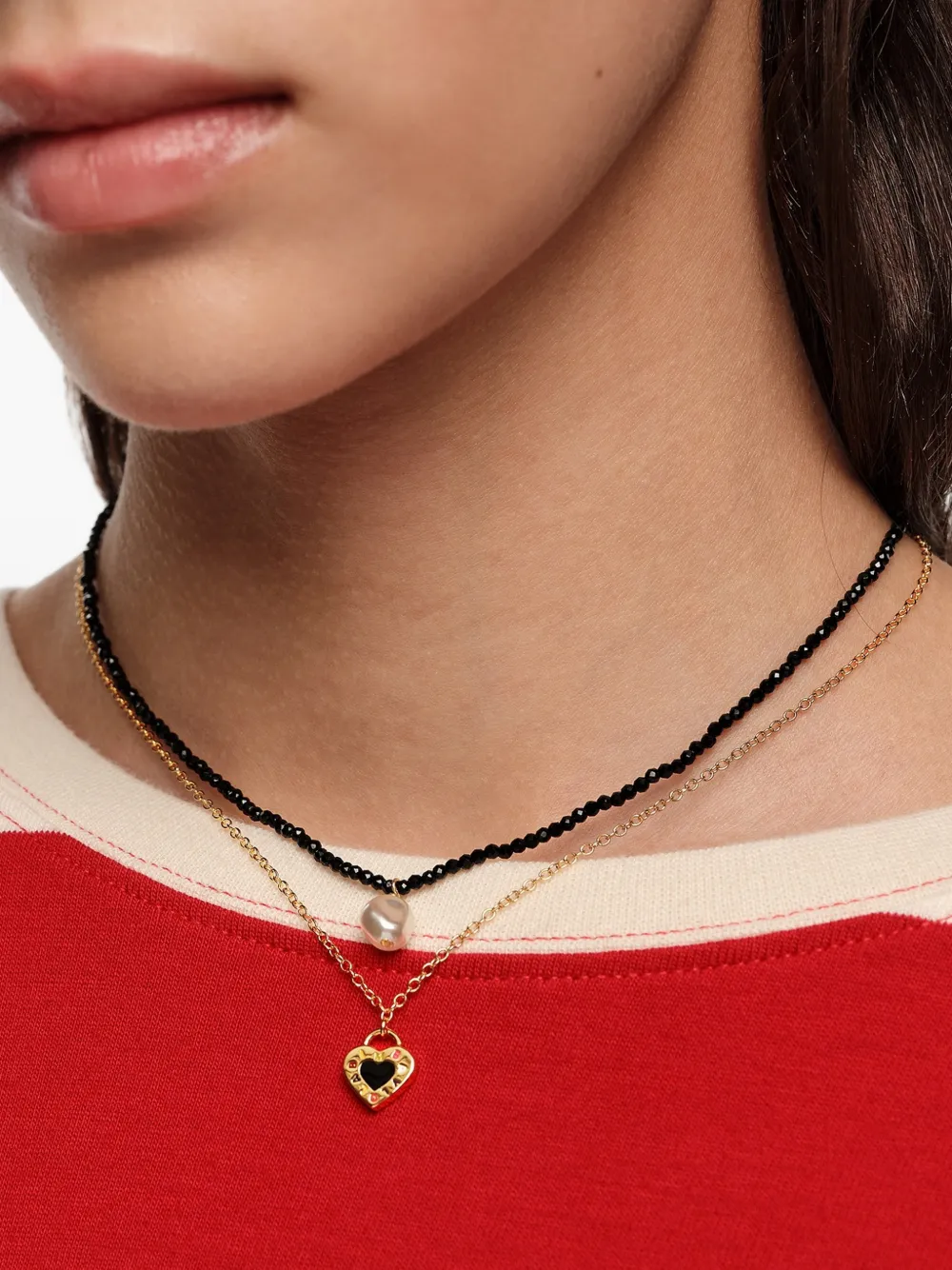 Heart Pendant Layered Necklace