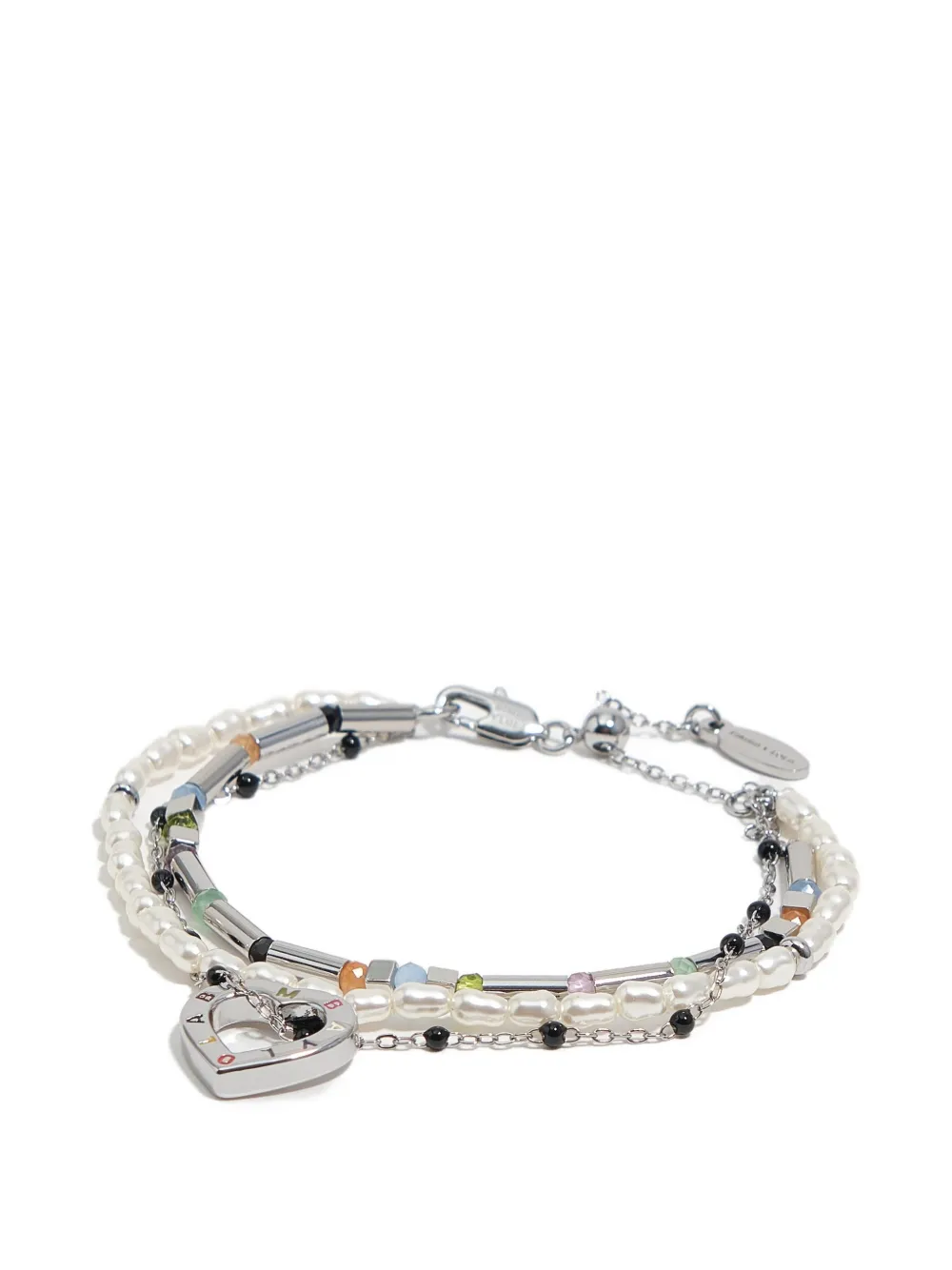 BIMBA Y LOLA Bracciale con ciondolo a cuore - Argento