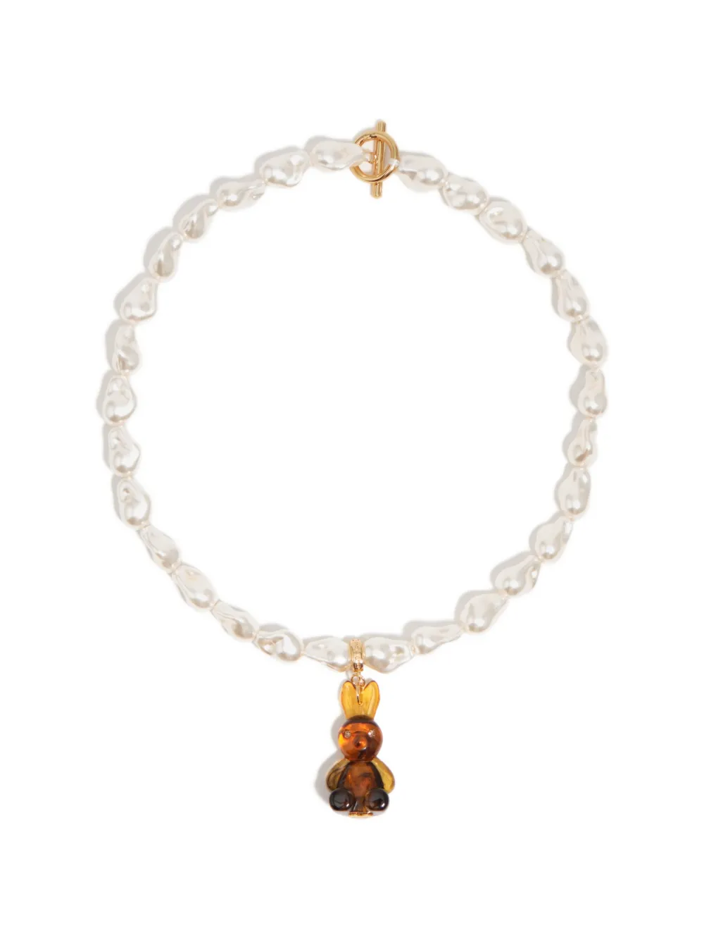 BIMBA Y LOLA stones rabbit pendant necklace · One Size