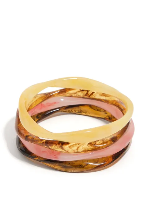 Bimba y Lola set de cuatro pulseras de resina