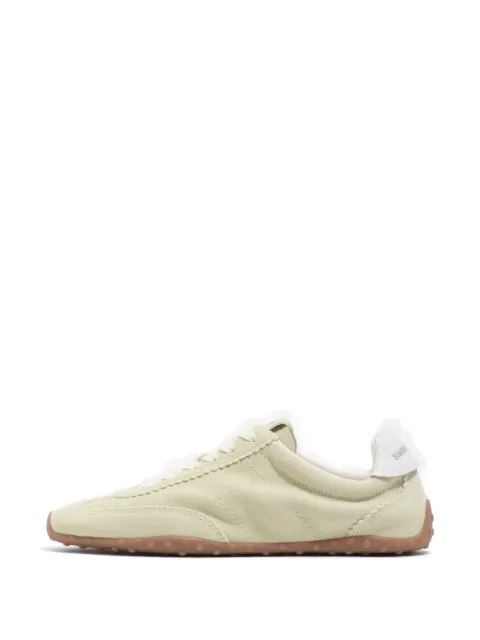 yellow suede and nylon 13 29 sneakers