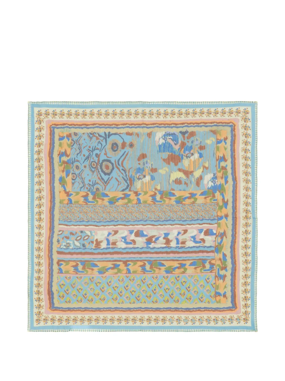 Bimba y Lola Sciarpa Ikat a fiori - Blu