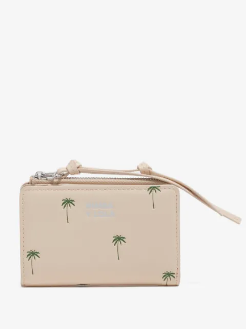 BIMBA Y LOLA  Palms zip leather wallet