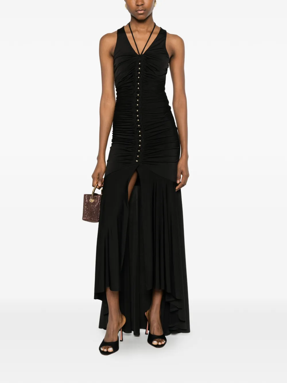 Just Cavalli Jurk met V-hals Zwart