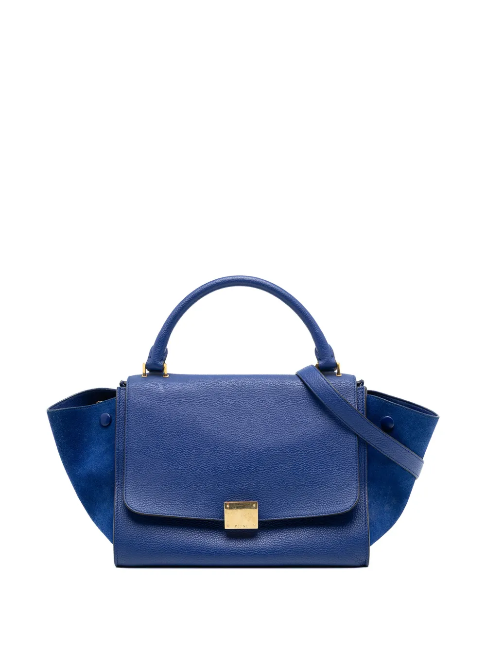 Celine Pre-Owned 2014 Small Leather Trapeze satchel - Blu