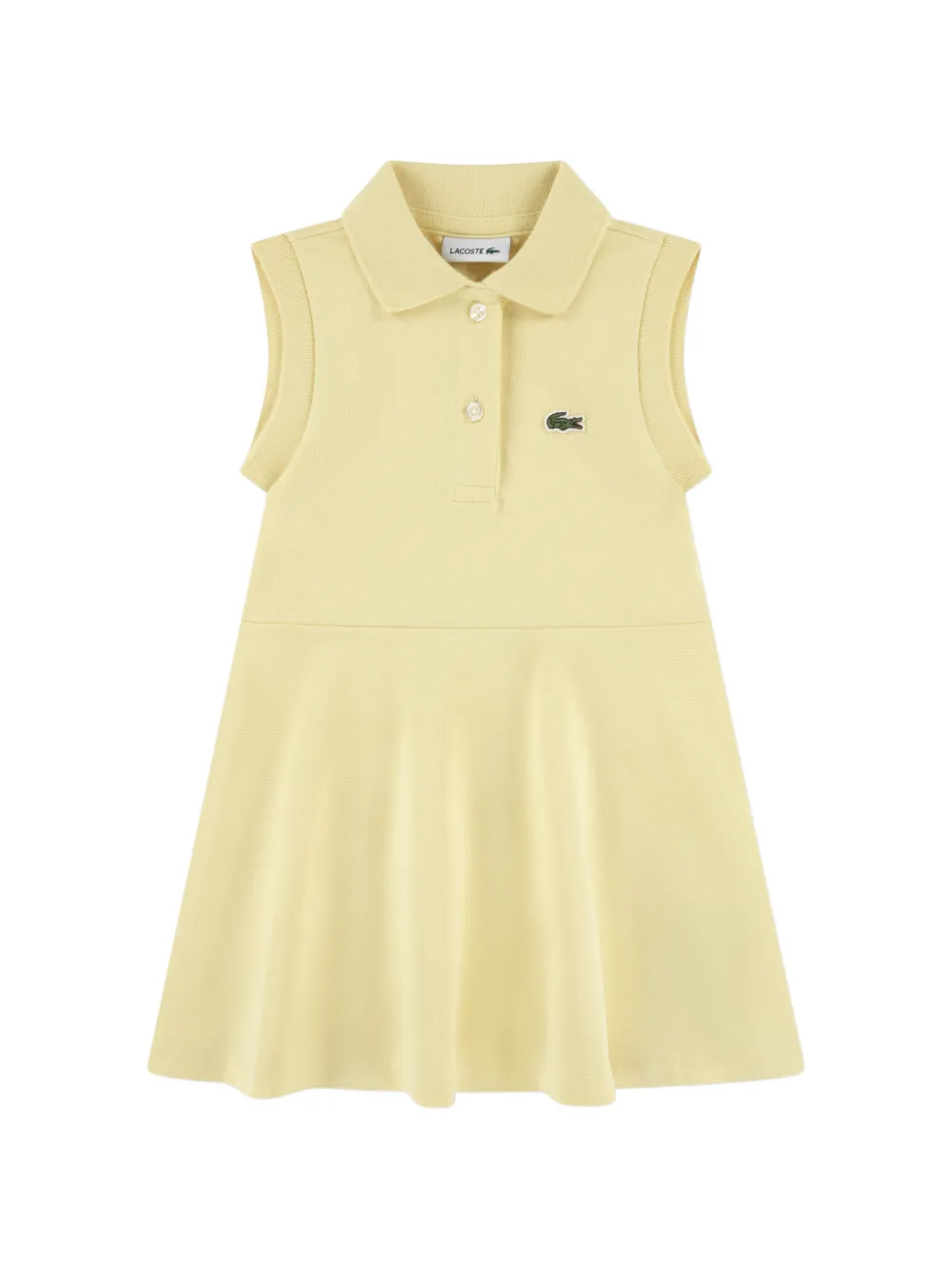 Lacoste Kids collared A-line dress - Giallo