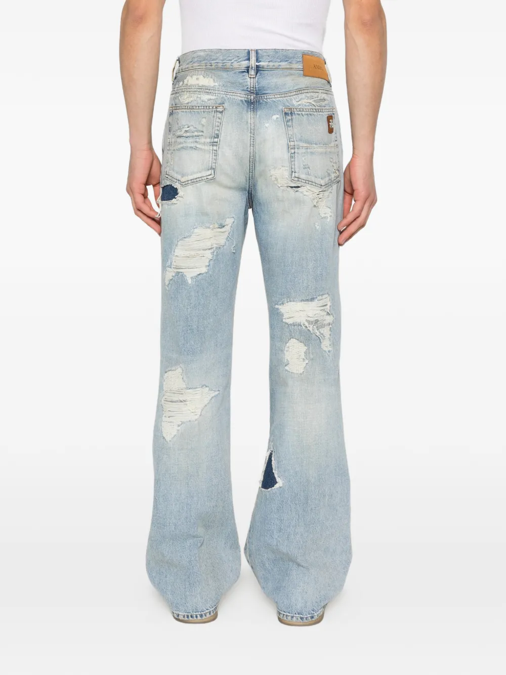 AMIRI Gerafelde jeans Blauw