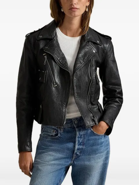 Polo Ralph Lauren leather biker jacket