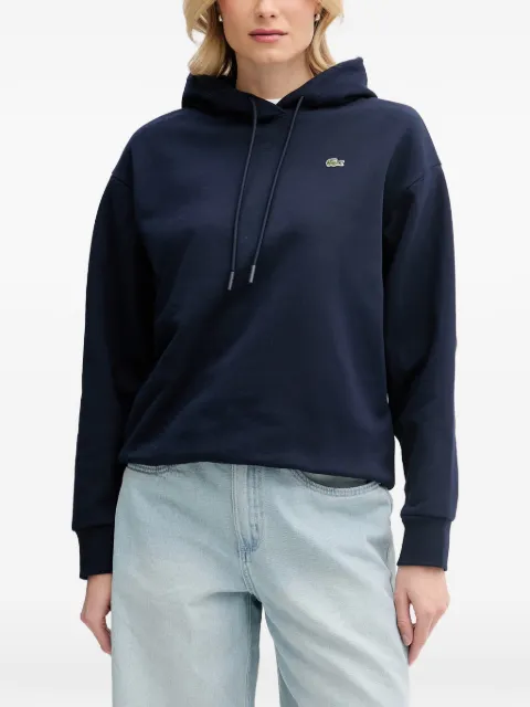 Lacoste logo-patch drawstring hoodie
