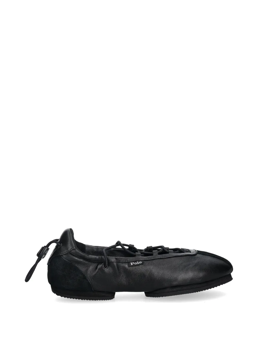 Polo Ralph Lauren lace-up ballet flats - Nero