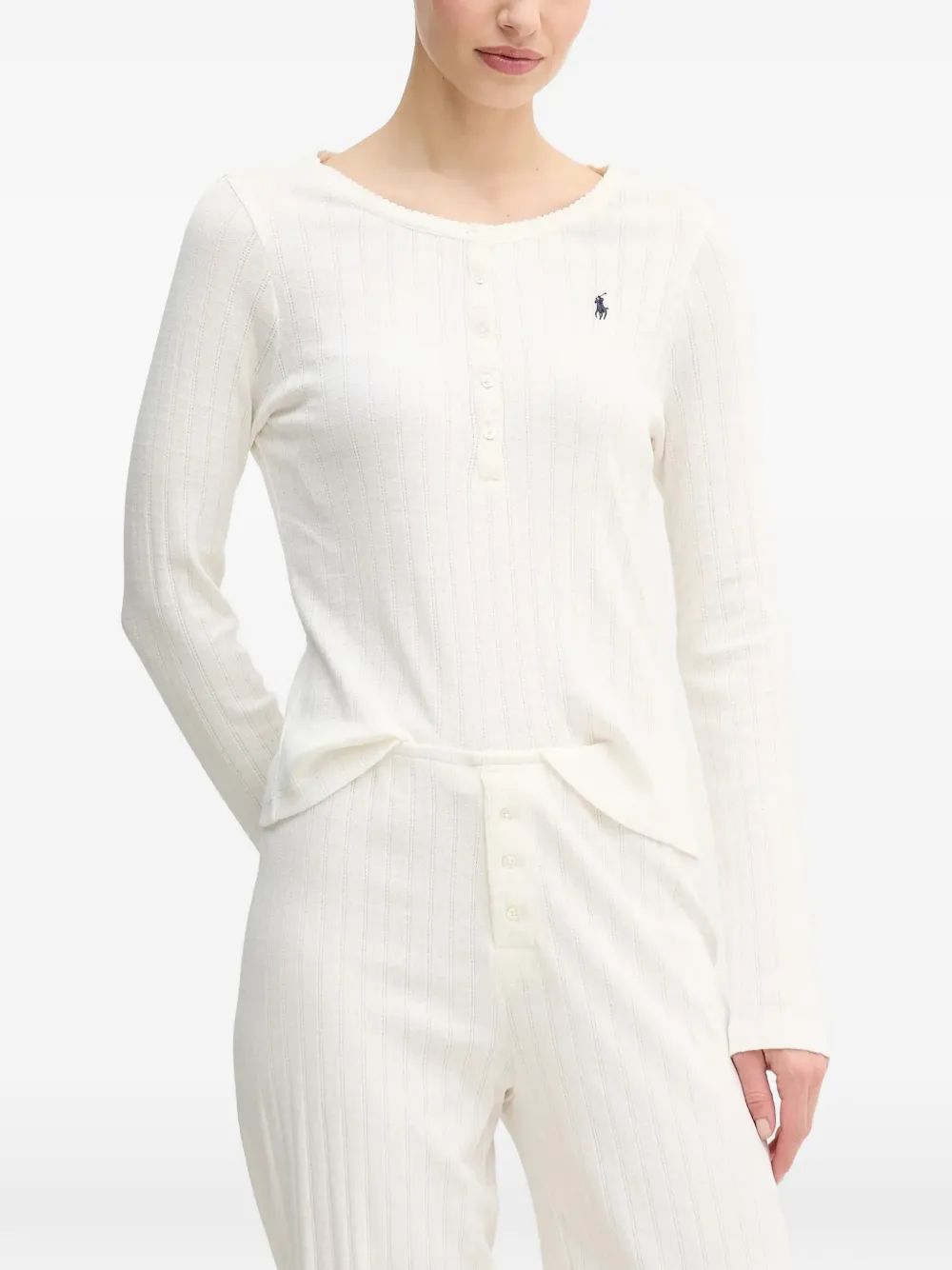  Polo Ralph Lauren Henley Pyjama - White 