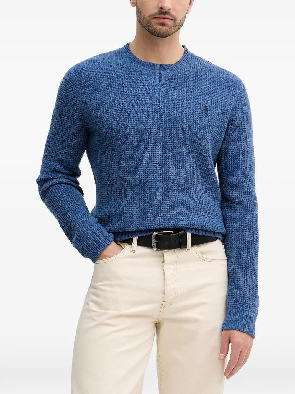 Polo Ralph Lauren waffle-knit jumper - Blu